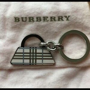 Rare Burberry Enamel Key Chain Purse